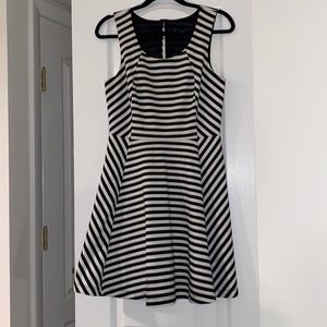 Black and white stripped dress